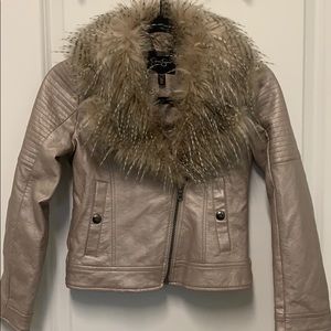 ❌SOLD❌EUC Jessica Simpson’s champagne pink bomber jacket